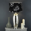 Grunge Soccer Ball Pattern Print Drum Lamp Shade
