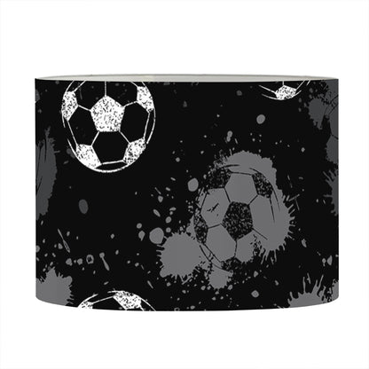 Grunge Soccer Ball Pattern Print Drum Lamp Shade