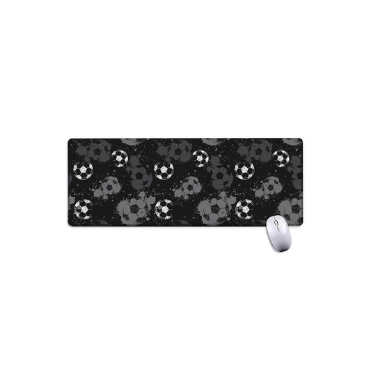 Grunge Soccer Ball Pattern Print Extended Mouse Pad