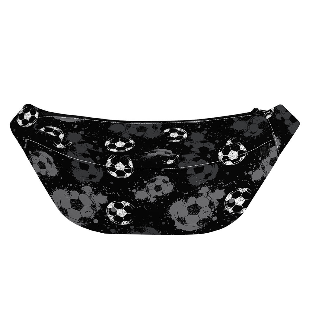 Grunge Soccer Ball Pattern Print Fanny Pack