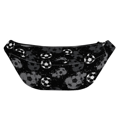 Grunge Soccer Ball Pattern Print Fanny Pack