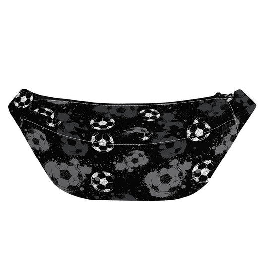Grunge Soccer Ball Pattern Print Fanny Pack