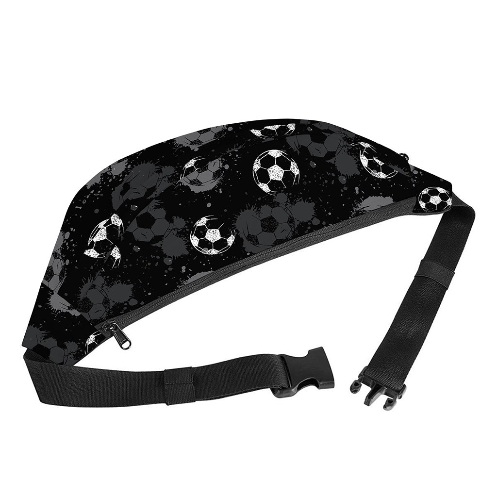Grunge Soccer Ball Pattern Print Fanny Pack