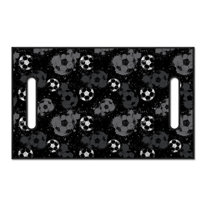 Grunge Soccer Ball Pattern Print Golf Cart Seat Cover