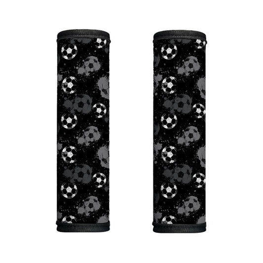 Grunge Soccer Ball Pattern Print Handle Covers