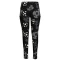 Grunge Soccer Ball Pattern Print High-Waisted Pocket Leggings