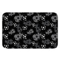 Grunge Soccer Ball Pattern Print Indoor Door Mat