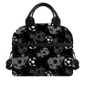Grunge Soccer Ball Pattern Print Insulated Lunch Bag
