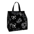 Grunge Soccer Ball Pattern Print Insulated Lunch Tote