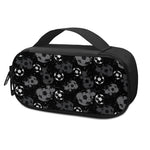 Grunge Soccer Ball Pattern Print Insulin Cooler Travel Case