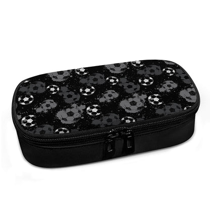 Grunge Soccer Ball Pattern Print Insulin Cooler Travel Case