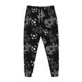 Grunge Soccer Ball Pattern Print Jogger Pants