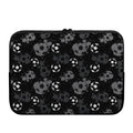 Grunge Soccer Ball Pattern Print Laptop Sleeve