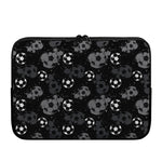 Grunge Soccer Ball Pattern Print Laptop Sleeve