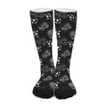 Grunge Soccer Ball Pattern Print Long Socks