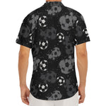 Grunge Soccer Ball Pattern Print Men's Deep V-Neck Shirt