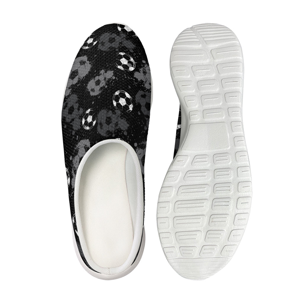 Grunge Soccer Ball Pattern Print Mesh Casual Shoes