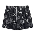 Grunge Soccer Ball Pattern Print Mesh Shorts