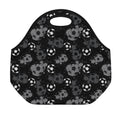 Grunge Soccer Ball Pattern Print Neoprene Lunch Bag