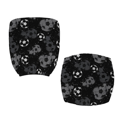 Grunge Soccer Ball Pattern Print Office Chair Cover