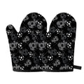 Grunge Soccer Ball Pattern Print Oven Mitts
