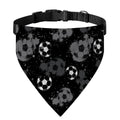 Grunge Soccer Ball Pattern Print Over The Collar Dog Bandana