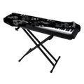 Grunge Soccer Ball Pattern Print Piano Keyboard Cover