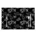 Grunge Soccer Ball Pattern Print Placemat