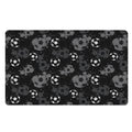 Grunge Soccer Ball Pattern Print Polyester Doormat