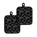 Grunge Soccer Ball Pattern Print Pot Holders