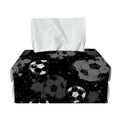 Grunge Soccer Ball Pattern Print Rectangle Tissue Box Cover