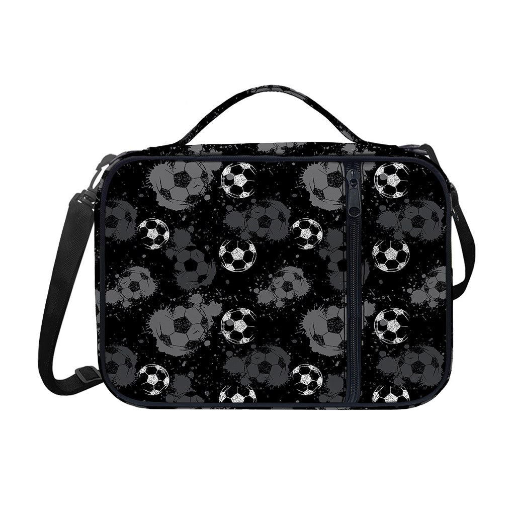 Grunge Soccer Ball Pattern Print Shoulder Strap Bible Bag