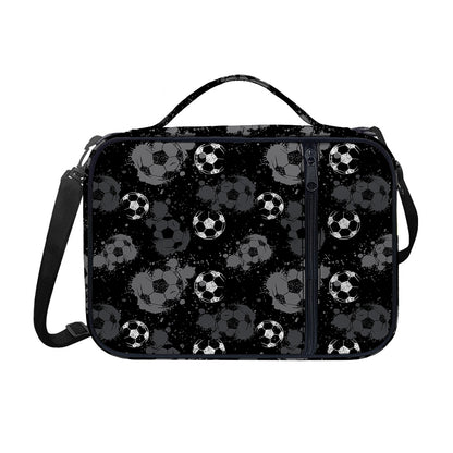 Grunge Soccer Ball Pattern Print Shoulder Strap Bible Bag