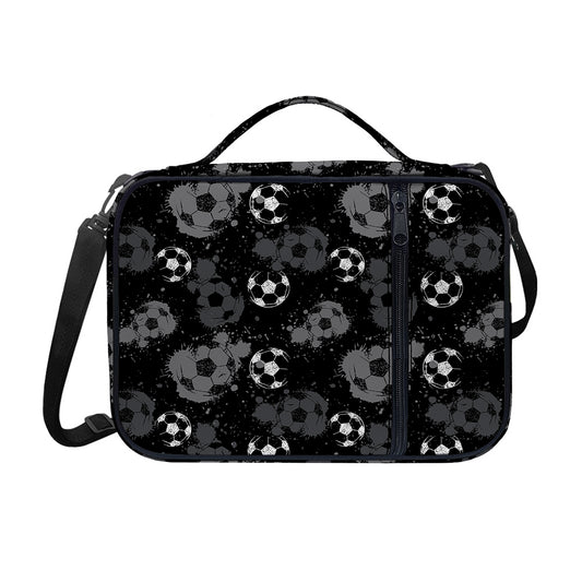 Grunge Soccer Ball Pattern Print Shoulder Strap Bible Bag