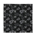 Grunge Soccer Ball Pattern Print Silk Bandana