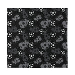 Grunge Soccer Ball Pattern Print Silk Bandana