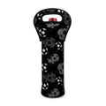 Grunge Soccer Ball Pattern Print Single Neoprene Wine Tote
