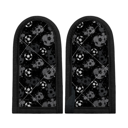 Grunge Soccer Ball Pattern Print Skillet Handle Cover