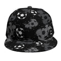 Grunge Soccer Ball Pattern Print Snapback Cap