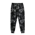 Grunge Soccer Ball Pattern Print Sweatpants