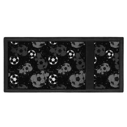 Grunge Soccer Ball Pattern Print Trifold Wallet