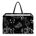 Grunge Soccer Ball Pattern Print Utility Tote Bag