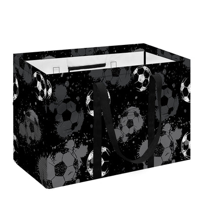 Grunge Soccer Ball Pattern Print Utility Tote Bag