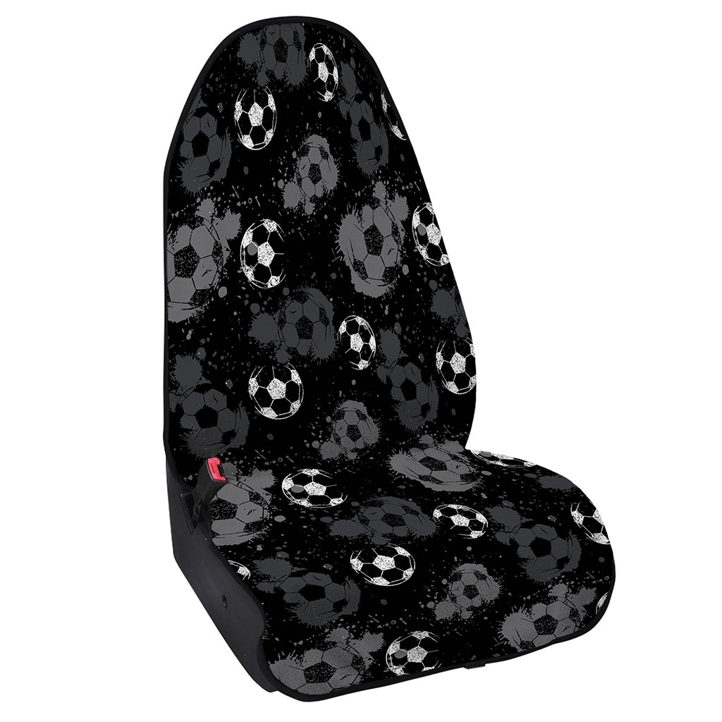 Grunge Soccer Ball Pattern Print Waterproof Car Seat Cover