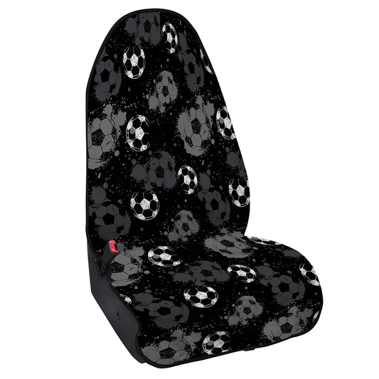 Grunge Soccer Ball Pattern Print Waterproof Car Seat Cover