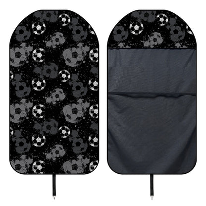 Grunge Soccer Ball Pattern Print Waterproof Car Seat Cover