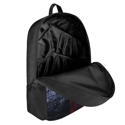 Grunge Texas Flag Print 17 Inch Backpack