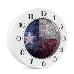Grunge Texas Flag Print Alarm Clock