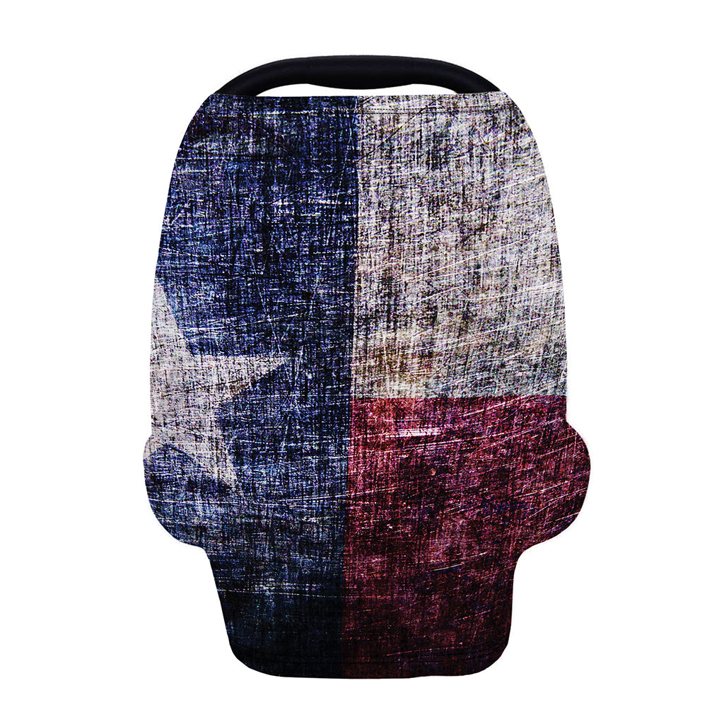 Grunge Texas Flag Print Baby Seat Cover