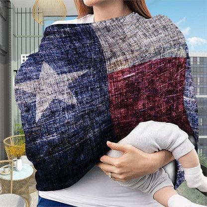 Grunge Texas Flag Print Baby Seat Cover